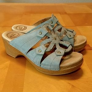 Dansko Sandals, Women's US 7.5, EU 38, Light Blue